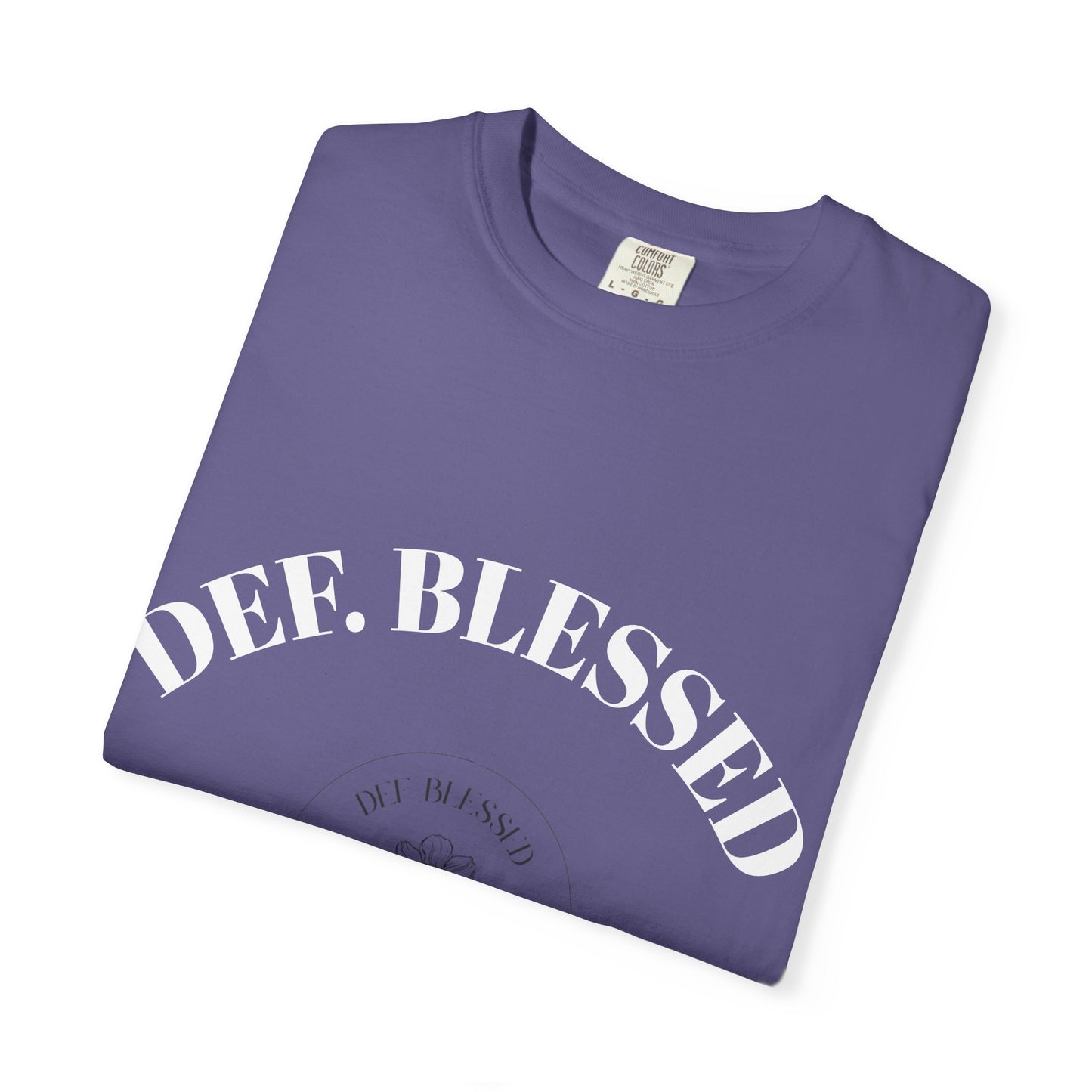 DEF. Blessed Black Purple Tee