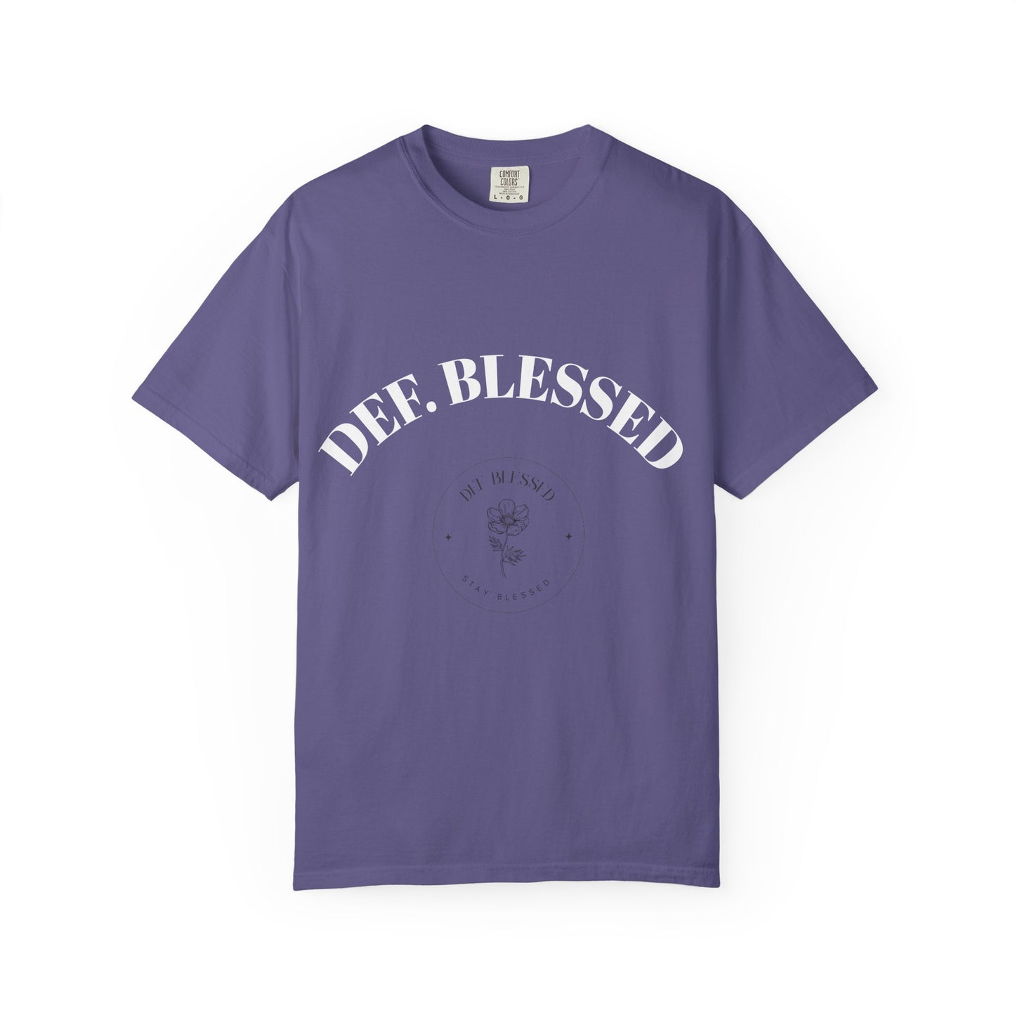 DEF. Blessed Black Purple Tee