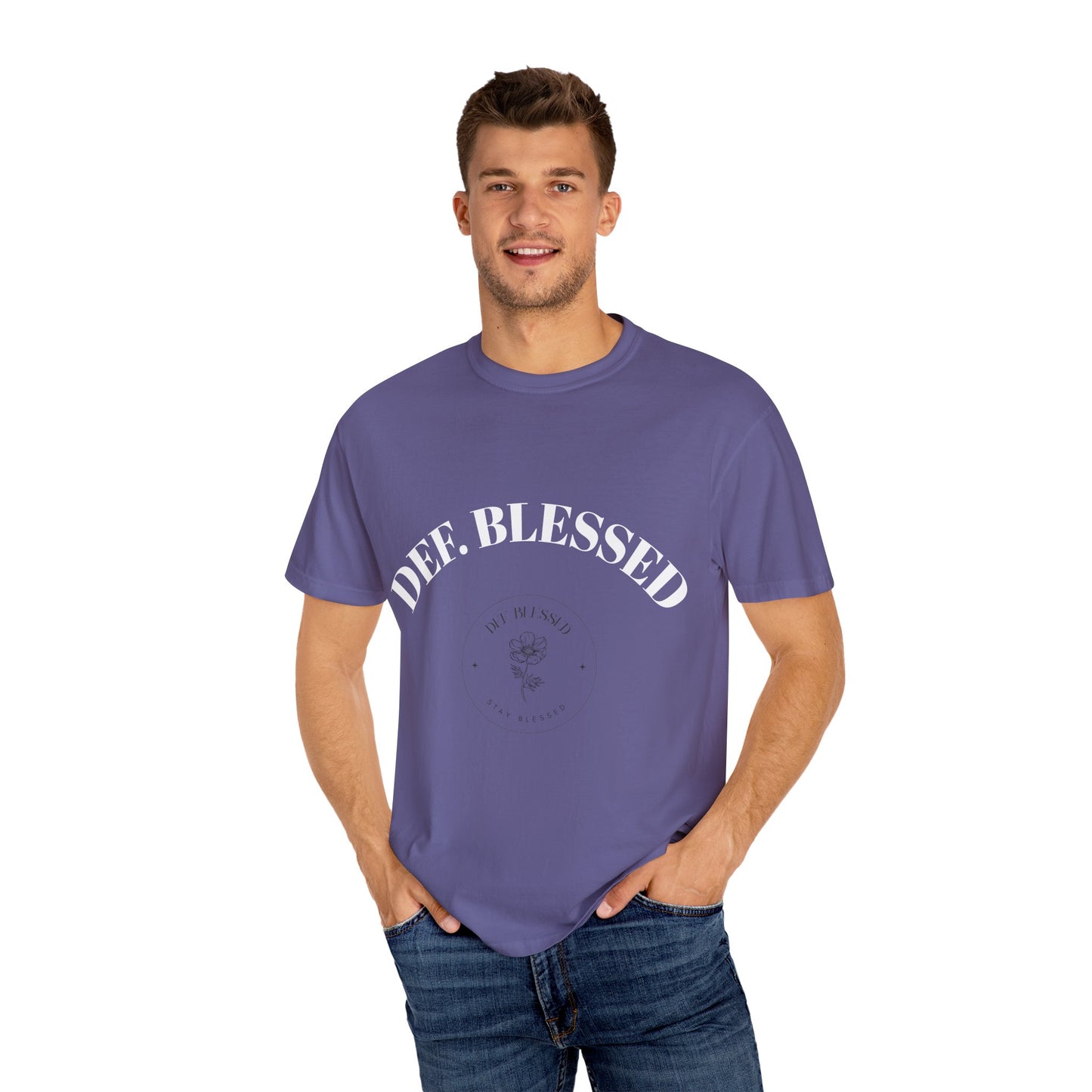 DEF. Blessed Black Purple Tee