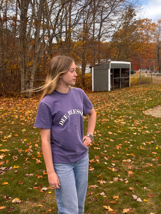 DEF. Blessed Black Purple Tee