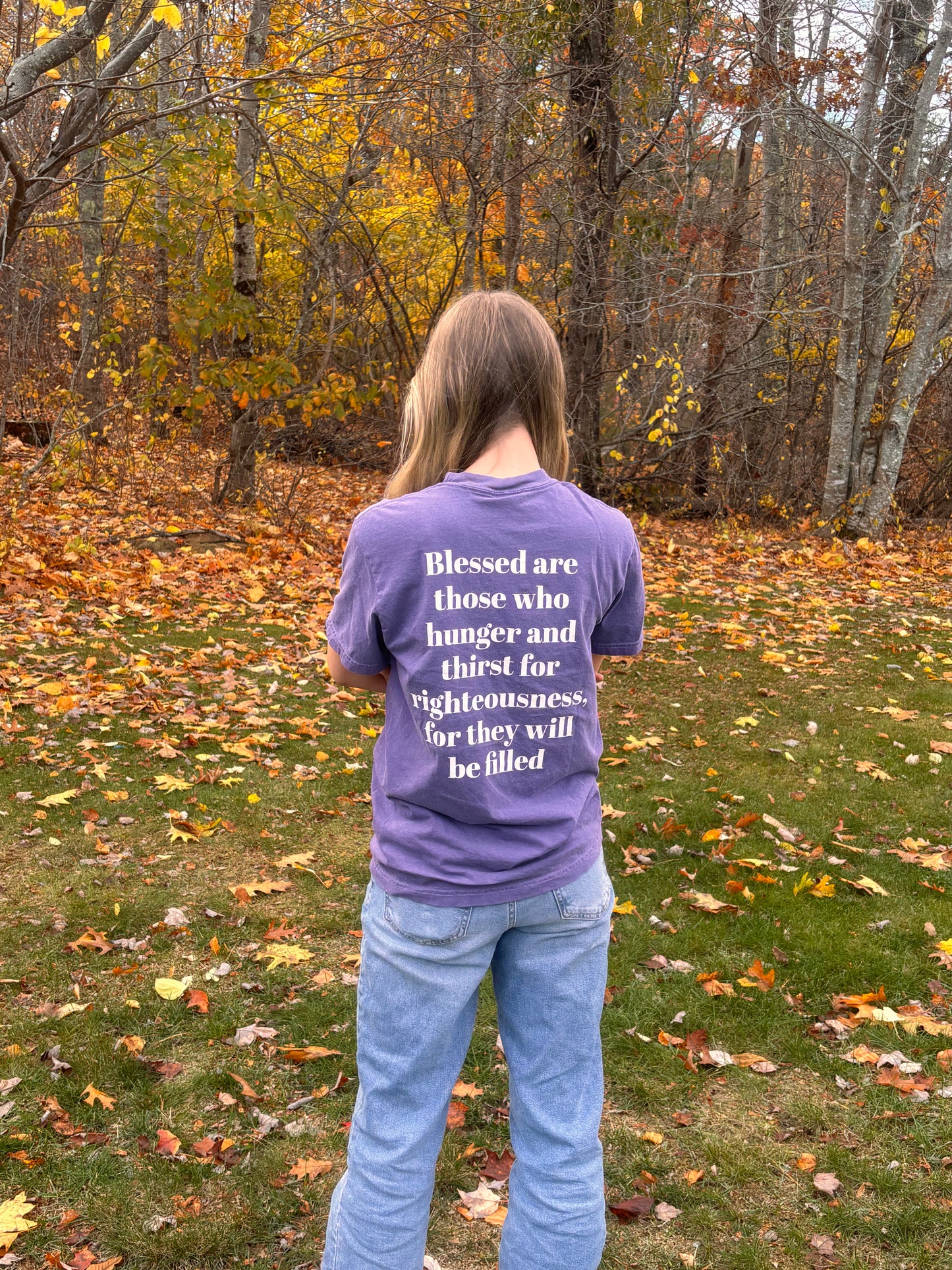 DEF. Blessed Black Purple Tee