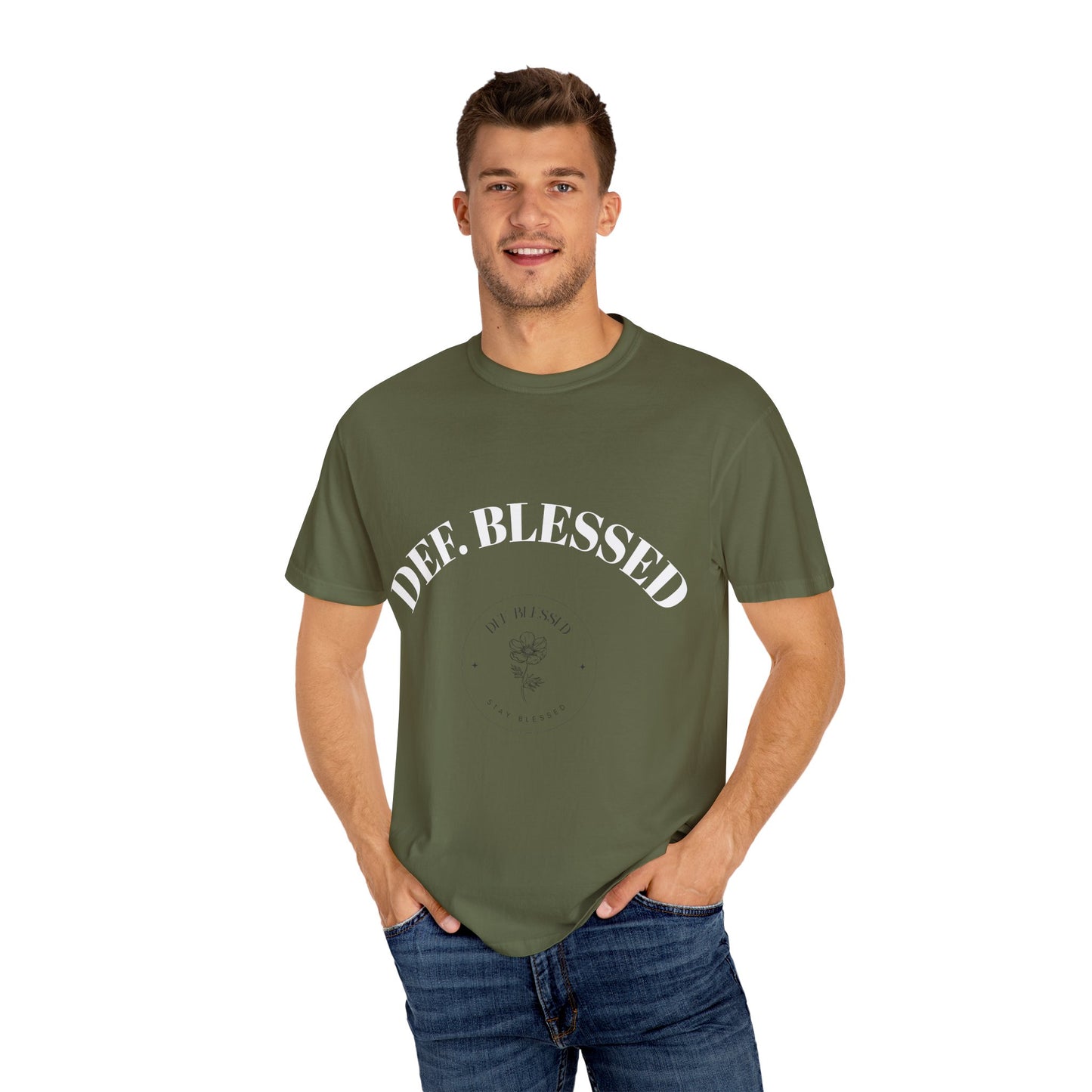 DEF. Blessed Dark Green Tee