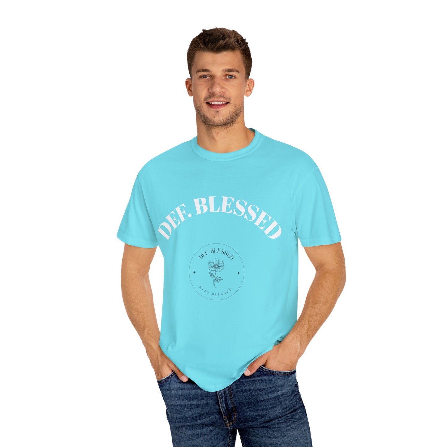 DEF. Blessed Light Blue Tee