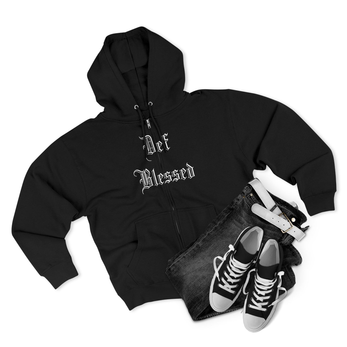 Def Blessed Zip-Up Hoodie