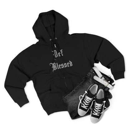 Def Blessed Zip-Up Hoodie