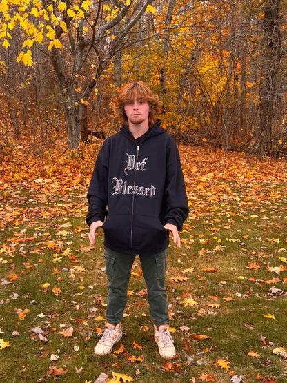 Def Blessed Zip-Up Hoodie
